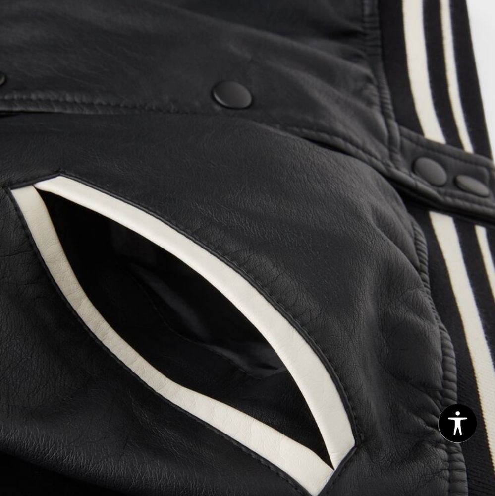 ❌️SOLD❌️ZARA KIDS FAUX LEATHER BOMBER JACKET SIZE 6 - Picture 8 of 8
